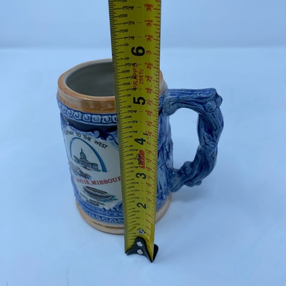 St Louis Missouri Souvenir Beer Stein Mug Busch Stadium Gateway Arch - Picture 3 of 5